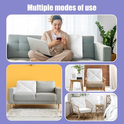 HOMBYS Shredded Foam Couch Back Cushions Replacement, Stuffing Fill Removable Sofa Back Waist Cushions, Lumbar Support Pillow 1 Pack, Supportive & Durable(31.4"x18"x5") - size: 31.4"x18"x5"