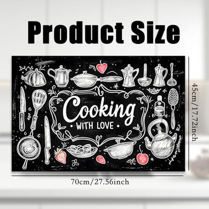 Nuxovilar Kitchen Backsplash Peel and Stick Wallpaper,17.72"x27.56" - color: A-Cooking Style