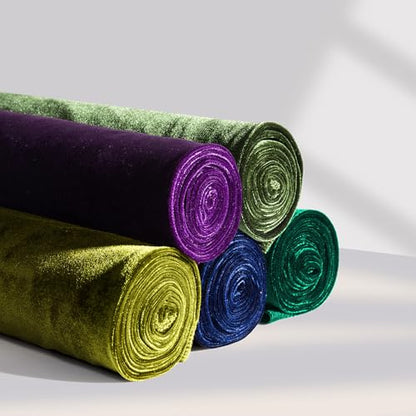 Dark Olive Green Velvet Fabric by The Yard, 3 Yards, 60" Wide - color: Dark Olive Green, size: 3 yard pre cut