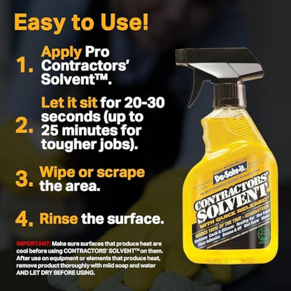 Orange-Sol De-Solv-it® Pro Contractors Solvent™, Versatile Adhesive Remover Spray, 12-Ounce, 1-Pack