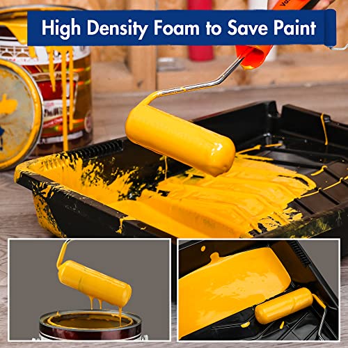 WORKPRO 4" Foam Paint Roller, 12-Pack Small Paint Rollers - size: 4 inch