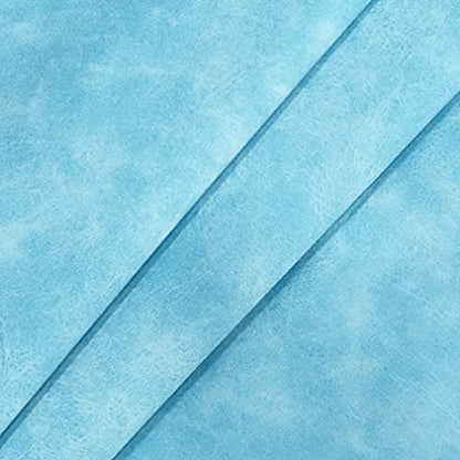 XHT 30 x 135 cm Suede PU Faux Leather Fabric, Soft Smooth Crafts Synthetic Fabric for DIY Handicraft Wallets Bags Making (Sky Blue) - color: Sky Blue