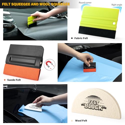 Gomake 10M Knife Less Vinyl Wrap Tools Kit Window Tint Tool Car Wrapping