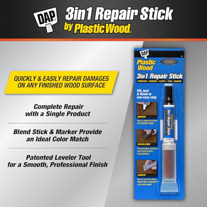 DAP Plastic Wood 3 in 1 Repair Stick, Cherry (7079804093)