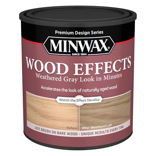 Minwax 402140000 Wood Effects, Weathered Gray, 1 Quart - color: Weathered Gray