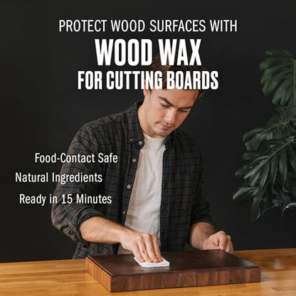 WALRUS OIL - Wood Wax, 3 oz Can, FDA Food-Safe, Cutting Board Wax and Board Cream