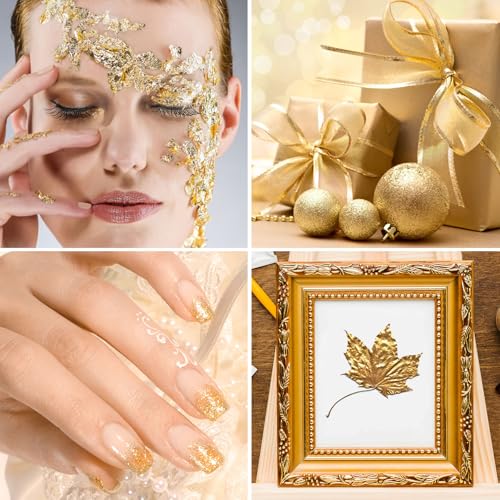 Gold Leaf Sheets, 200/400 Pcs Available, Gold Foil Sheets