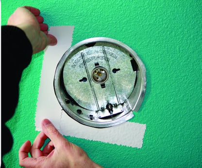 Stepsaver Products USA Made Self-Adhesive Goof-Light Textured Repair Mis-Cut Damage Around Recessed Can Lights.