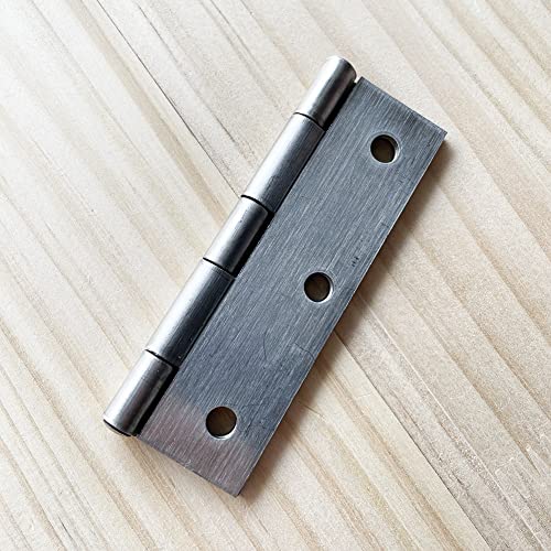 2pcs 304 Stainless Steel 3.5-inch Folding Butt Hinges Home Furniture Hardware Door Hinges for Door Case Lid Wooden Box Chest (89mm x 55mm x 1.5mm) - size: 2pcs 3.5-inch w Screws