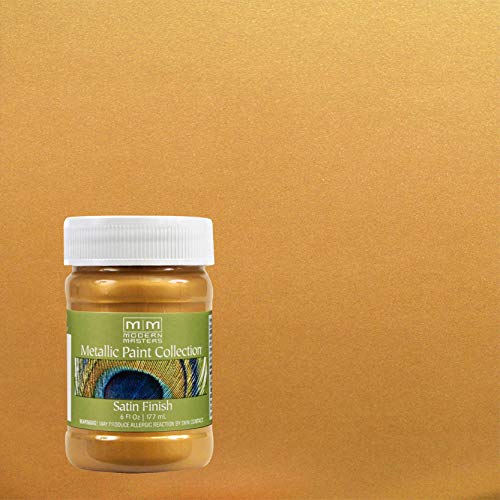 Modern Masters Satin Olympic Gold Metallic Paint - color: Satin Olympic Gold, size: 6 Fl Oz (Pack of 1)