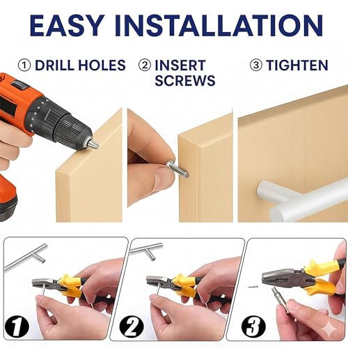 15 Pack Cabinet Handles White, 3 Inch Hole Center, 5 Inch Length Pulls - color: Matte White, size: 3 inch Hole Center