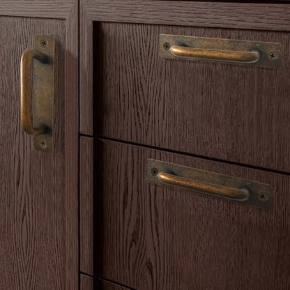 2 Pack 5 Inch 128 mm Copper Cabinet Handles Aluminum Cabinet Pulls Drawer Pulls - color: Copper, size: 5 Inch
