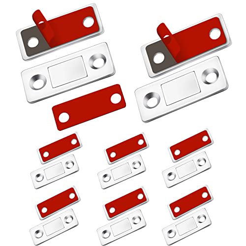 Cabinet Magnetic Catch 8 Pack Ultra Thin Cabinet Door Magnetic Catch for Drawer Magnet Adhesive Cabinet Latch Magnetic Closures for Sliding Door Closure Kitchen Closet Closer - style: 8 Pack