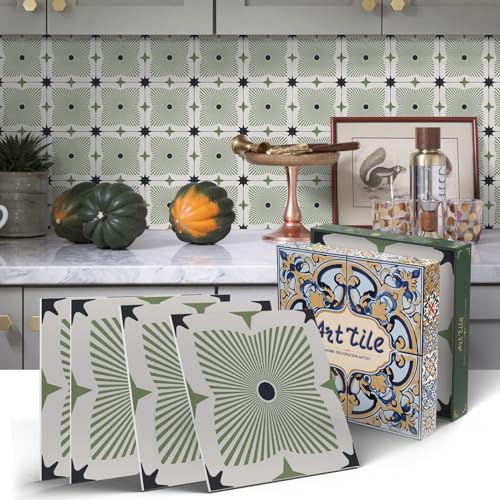 VICCI Peel and Stick Backsplash Decals, 5.9x5.9 Inch - color: Art-226, size: 5.9x5.9IN*24PCS