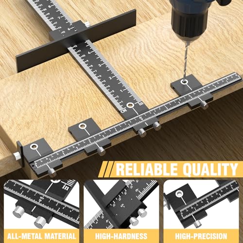Extended Cabinet Hardware Jig Kit, 32-inch & 16-inch Detachable MAX