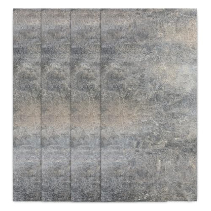 Dundee Deco Faux Stone Wall Panels, Black Grey Tan, 2x4 ft, 4 Pack - color: Black, Grey, Tan, size: 31 sq ft; 24" x 47", Pack of 4