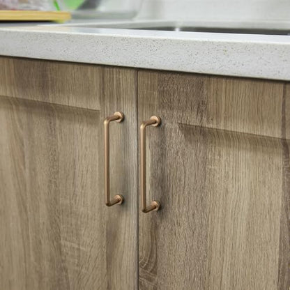 Goo-Ki 6 Pack 4" Center to Center Champagne Bronze Modern Cabinet Pulls Solid Contemporary Home Improvement Hardware Drawer Pulls Zinc Alloy Kitchen Handles - color: Champagne Bronze, size: 4'' Center to Center