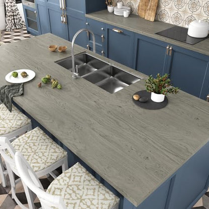 WESTICK Light Brown Wood Look Contact Paper Self Adhesive Wooden Wallpaper Peel and Stick Countertops Wood Grain Contact Paper for Kitchen Cabinet and Drawers Removable Wooden Vinyl Wrap 15.8" x 393" - color: 3.brown, size: 15.8" x 394"