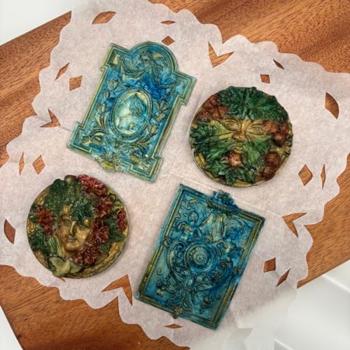 Art Mold for Polyclay Air Dry Clay Plaster, Frame and Plaque - color: Frame and Plaque