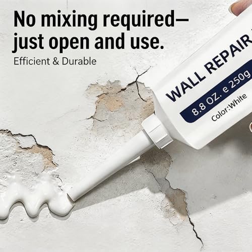 2 Pcs Drywall Repair Paste with Scraper, New Drying Wall Mending Agent, Quick Wall Repair for Holes, Cracks, Scratches, Home DIY Fix, Multi-Functional Spackle Wall Repair Kit