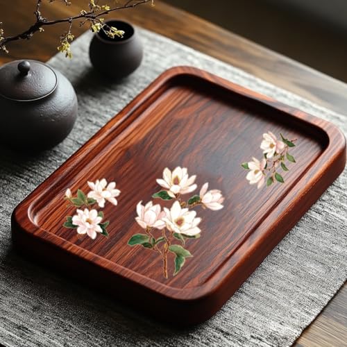 Peacoblue Chinese Aesthetic Magnolia Rub On Transfers for Furniture 6"x12" - style: Chinese Aesthetic Magnolia
