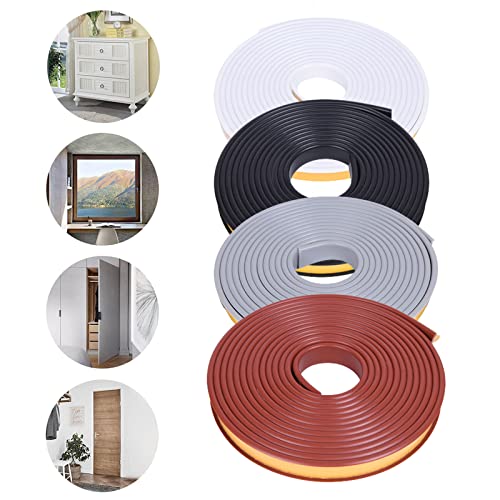U-Shape Edge Banding, 16.4ft Self Adhesive Veneer Edging,TPE Flexible Furniture Edge Protector for Cabinet Repair Furniture Restoration (16MM, White) - size: 16MM, style: White