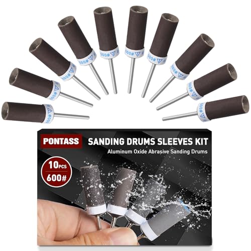 600 Grit Sanding Sticks,10 Pcs Sanding Drums for Dremel Rotary Tool - size: 600 Grits