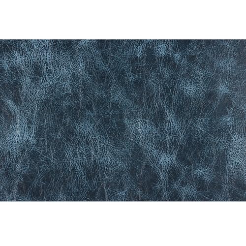Faux Leather Fabric Soft 12"X53"(30cm x135cm) PU Faux Leather Sheets Suitable for Different Manual DIY Projects (Navy Blue) - color: Navy Blue