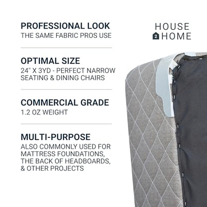 House2Home Cambric Dust Cover Fabric, 24 Inch x 3 yd - size: 24-Inch x 3-Yard