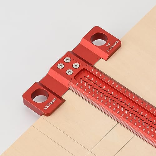 Precision Woodworking T Square 24inch, Reference Square for Layout & Setup - style: 24 inch