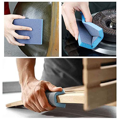 16Pcs 120 Grit Sanding Sponge, Jamiikury Fine Sanding Blocks Washable and Reusable, Wet Dry Sandpaper Sponge for Wood Metal FurniturePaint and Drywall - size: 120 Grits
