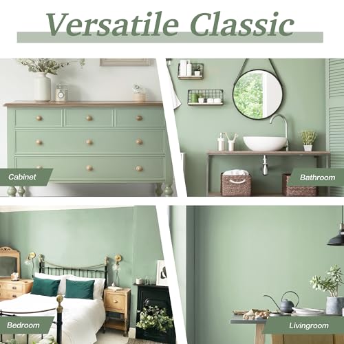 Dimoon 17.3''x78.7''Peel and Stick Wallpaper Light Green Contact Paper for New Environmentally Friendly Materials Thickening Upgrade Embossed Renter Friendly Wall Paper Vinyl Countertop Bedroom - color: Light Green, size: 17.7" x 78.7"