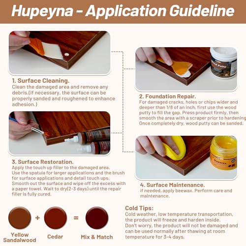 Hupeyna Wood Repair Kit, Wood Furniture Repair Kit - Brown Series - color: Brown Series