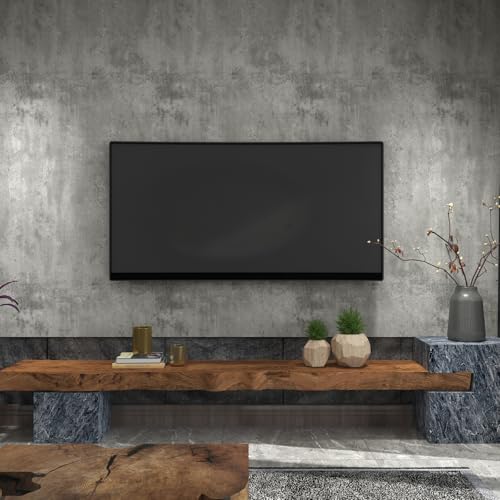 Light Grey Concrete Wallpaper, 17.7"x118" - color: Light Gray, size: 17.7" x 118"