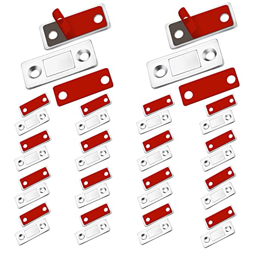 Cabinet Magnetic Catch 18 Pack Ultra Thin Cabinet Door Magnetic Catch for Drawer Magnet Adhesive Cabinet Latch Magnetic Closures for Sliding Door Closure Kitchen Closet Closer - style: 18 Pack