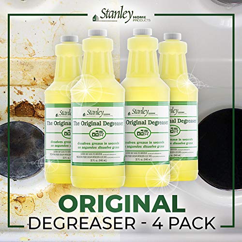 STANLEY HOME PRODUCTS Original Degreaser - Removes Stubborn Grease & Grime - Powerful Multipurpose Cleaning Solution for Home & Commercial Use (4 Pack) - size: 32 Fl Oz (Pack of 4)