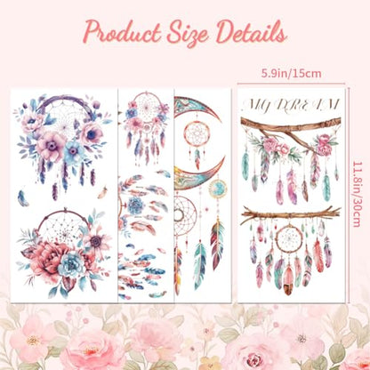 Peacoblue Dreamcatcher Rub On Transfers for Furniture Craft 6"x12" - style: Dreamcatcher