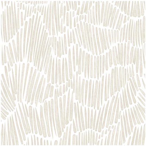 Theper Beige Peel and Stick Wallpaper Modern Contact Paper 17.3"×78.8" - color: Yellow, size: 17.3" x 78.8"