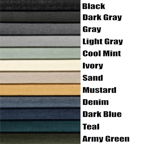 Henriksdal Chair Cover Solid Color Durable Heavy Weight Chenille Fabric Slipcover for Henriksdal Dining Chair (Cool Mint, Single) - color: Cool Mint