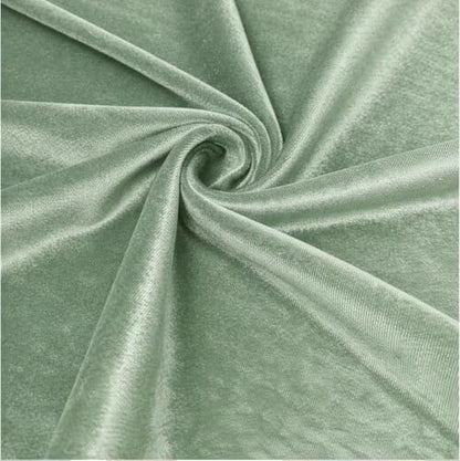 Barcelonetta | Stretch Velvet Fabric | Luxury & Soft | Velvet Fabric | 60" Wide Roll | 10% Spandex | Sewing, Apparel, Upholstery (Sage, 1 Yard) - color: Sage, size: 1 Yard