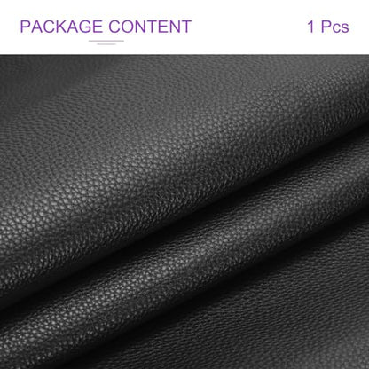 DMiotech 1 Pack 14 Inch x 53 Inch Faux Leather Sheet Furniture Cover Soft Grain Black PU Leather Roll for Handmade DIY Craft Projects - color: Black