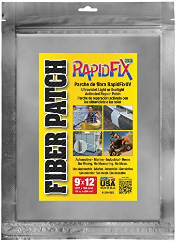 RapidFix UV Fiber Repair Patch 9"x 12", 6121912ES - size: 9" x 12"