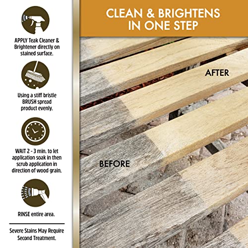 STAR BRITE Outdoor Collection Teak Cleaner & Brightener - style: 16 OZ Cleaner