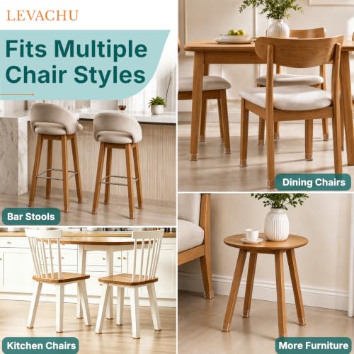 24 Pack Chair Leg Floor Protectors, Chair Leg Caps Square L - size: Square L