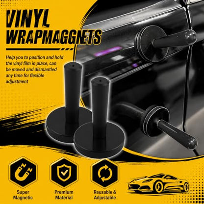 Car Vinyl Wrap Tool Kit,Upgraded Car Wrapping Kit with Gloves/Vinyl Wraps Magnets/Plastic & Felt Squeegee for Automotive Film Application,Professional Vinyls Application Tools