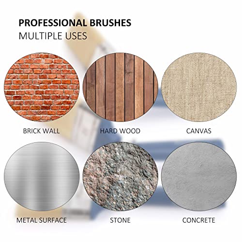 Genixart Extendable Paint Brushes, Wood Stain Brush Set for Fence, 3 Pack