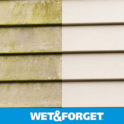 Wet & Forget Outdoor Cleaner & Stain Remover - Mold, Mildew & Algae, 64oz