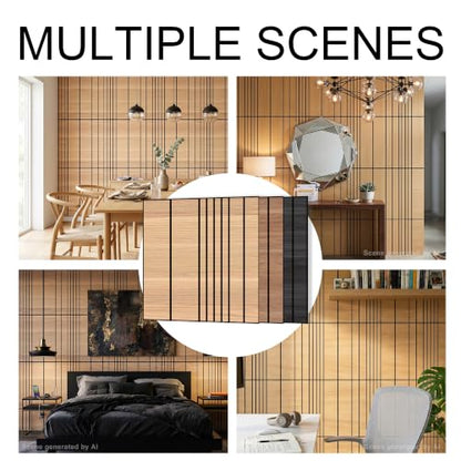 WoveN SounD Acoustic Wall Panels, Natural Oak, 8 Pack, 23.6x23.6 in - color: Natural Oak, size: VariSlat
