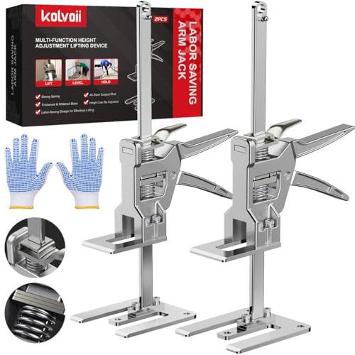 Kolvoii Labor Saving Arm Jack 2 Pack, 9.5 in Lift Range, Hand Lifting Jack - size: Extra Large