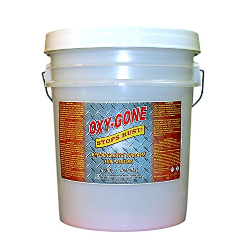 Quality Chemical Oxy-Gone Rust Remover and Metal Treatment - Rust Reformer, Neutralizer & Converter for Steel, Iron & Metal Surfaces - 640 oz (Pack of 1) - size: 640 Fl Oz (Pack of 1)